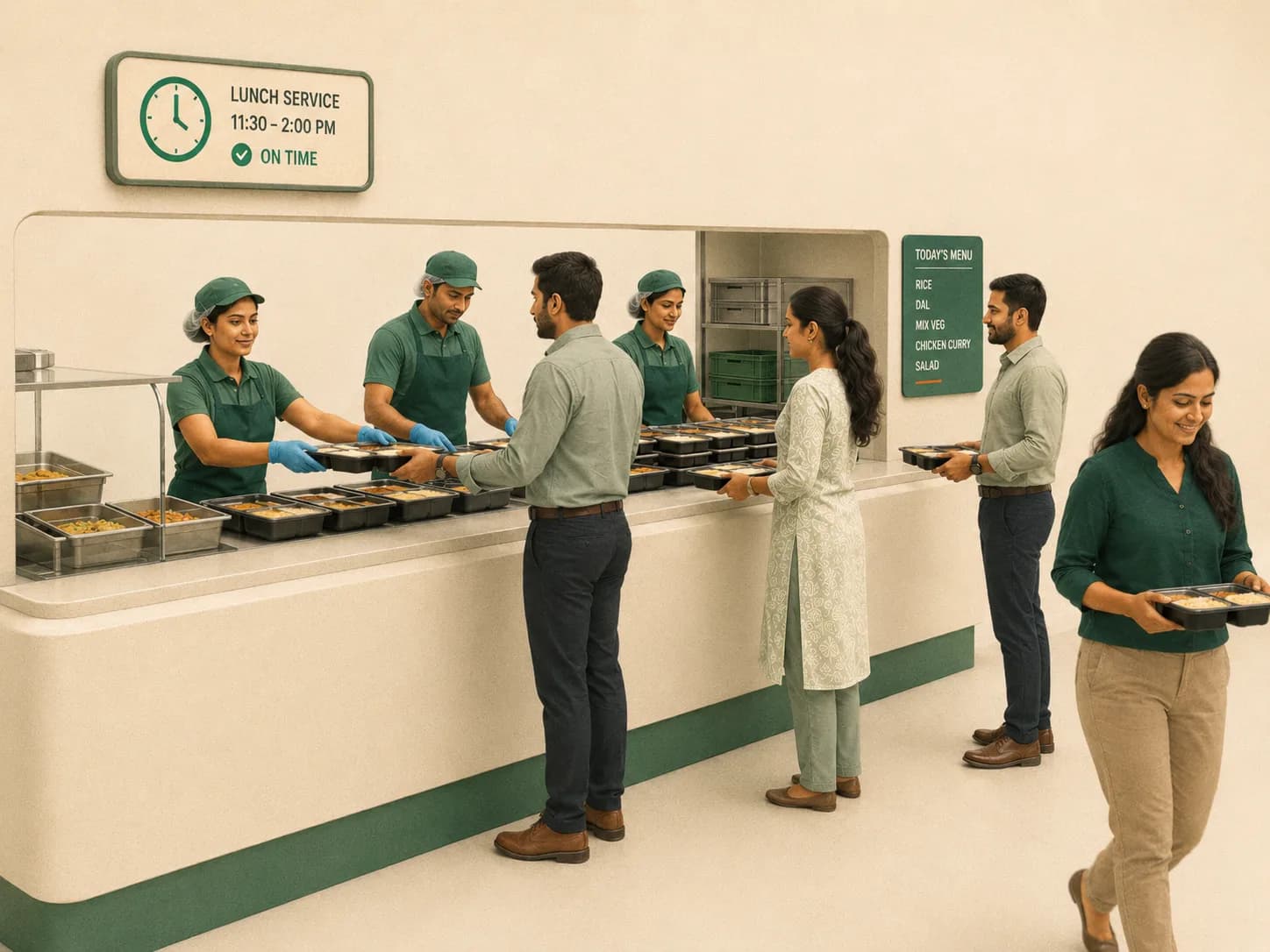 Smooth, stable service at the counter