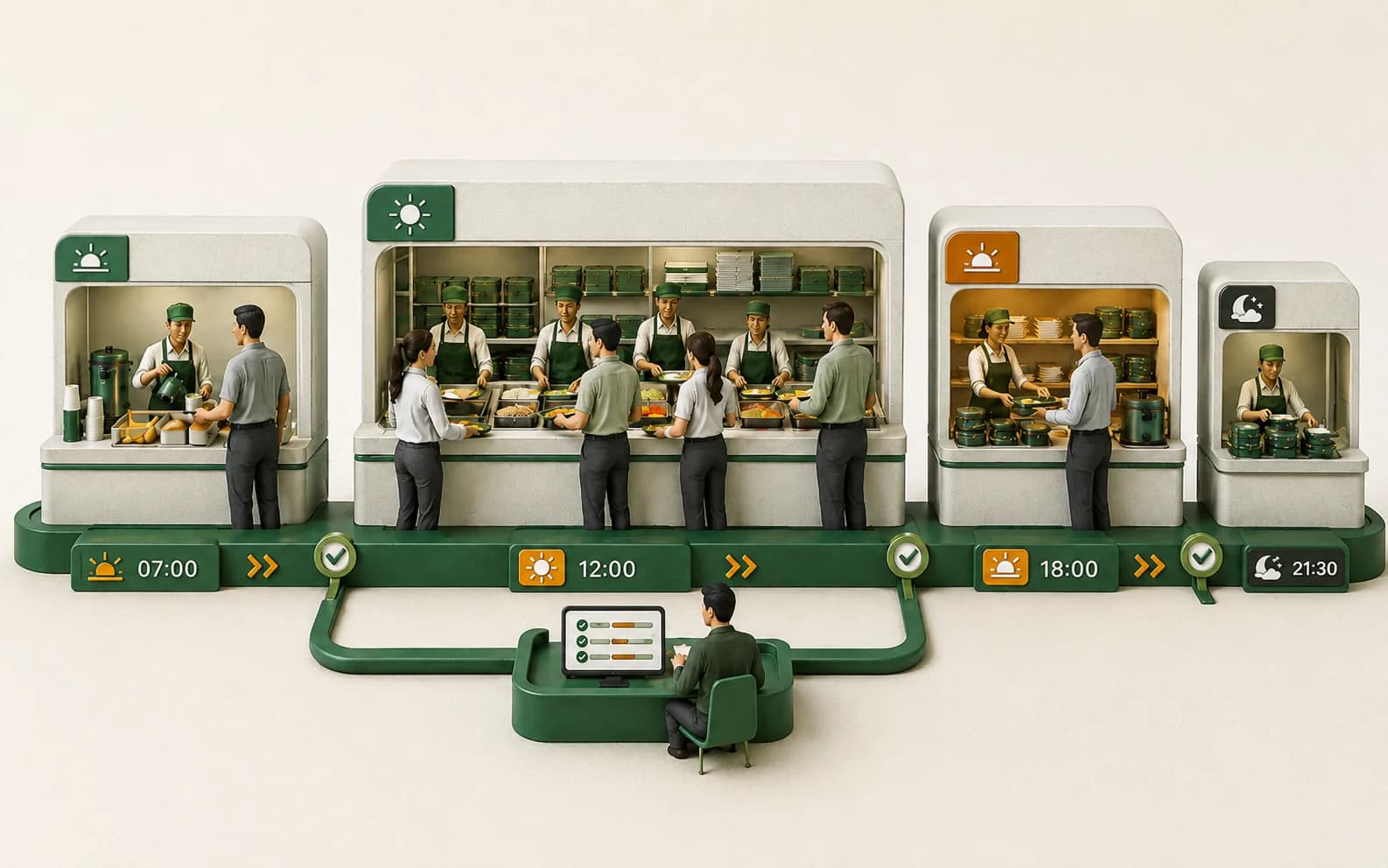 Multi-Shift Food Programs illustration